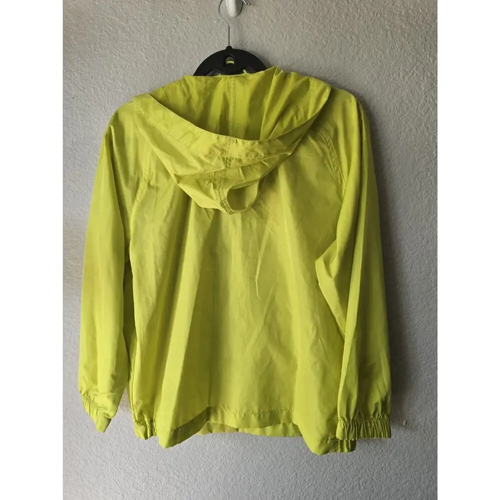 Gap Kids XL (12) Yellow Anorak Hooded Zip Jacket Lightweight Pockets Unisex